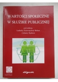 Wartości społeczne w służbie publicznej