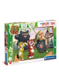 Puzzle 104 Super kolor Leo i Tig