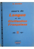 Cours de Langue et de Civilisation Francaises