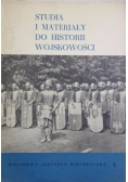 Studia i materiały do historii wojskowości, tom XIX cz. 1