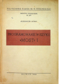 Programowanie w języku Most I