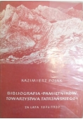 Bibliografia pamiętników Towarzystwa Tatrzańskiego