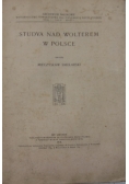Studya nad wolterem w polsce,1918r.