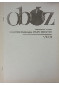 Obóz . Niezależne pismo poświęcone problemom krajów ościennych. 1/1981