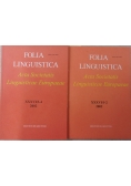 Folia linguistica Acta Societatis Linguisticae Europaeae. Zestaw 2 książek