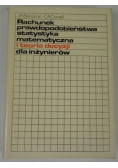 Rachunek prawdopodobieństwa statystyka matematyczna i teoria decyzji dla inżynierów