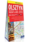 Olsztyn, Bartoszyce, Iława, Kętrzyn, Mrągowo, Ostróda, Szczytno; papierowy plan miasta 1:15 000