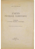 Zarys psychologji elementarnej, 1925 r.