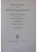Origenes Werke XII - Origenes Matthauserklarung III