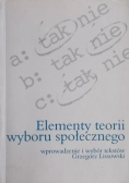 Elementy teorii wyboru społecznego