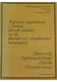Wybrane zagadnienia z historii filozofii polskiej na tle filozoficznej umysłowości europejskiej