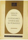 O polemice literackiej w powieści