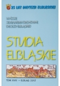 Studia elbląskie, tom XVIII