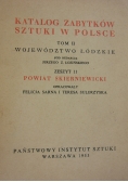 Katalog zabytków sztuki w Polsce, tom II, województwo łódzkie, powiat skierniewicki