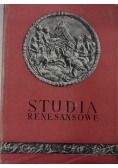 Studia renesansowe, Tom I