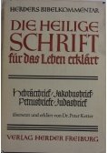 Die Heilige Schrift für das Leben erklärt, Band XVI/1, 1950r.