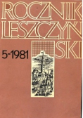 Rocznik leszczyński tom 5