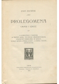 Prolegomena, 1902 r.
