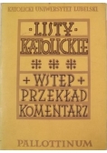 Listy katolickie,wstęp przekład komentarz