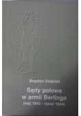 Sądy polowe w armii Berlinga (maj 1943-lipiec 1944)