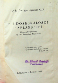 Ku doskonałości kapłańskiej