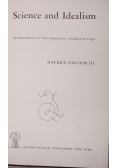 Science And Idealism