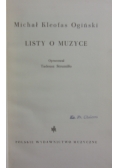 Listy o muzyce, t. II