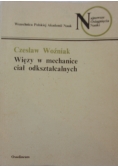 Więzy w mechanice ciała odkształcalnych