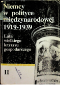 Niemcy w polityce międzynarodowej 1919 1939