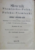 Słownik niemiecko-polski i polsko-niemiecki, 1925 r.