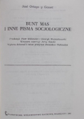 Bunt mas i inne pisma socjologiczne