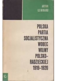 Polska partia socjalistyczna wobec wojny polsko-radzieckiej 1919 - 1920
