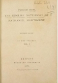 Passages from the English Note-books of  , 1871 r.