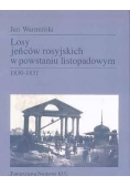 Losy jeńców rosyjskich w powstaniu listopadowym