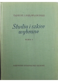 Studia i szkice wybrane Seria 2