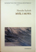Myśli i mowa