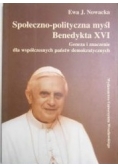 Społeczno - polityczna myśl Benedykta XVI
