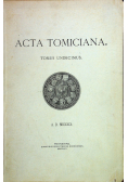 Acta Tomiciana Tomus Undecimus 1901 r.