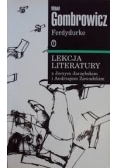 Lekcje literatury z Jerzym Jarzębskim i Andrzejem Zawadzkim-  Ferdydurke