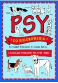 Psy do kolorowania - z kredkami poznajemy psy