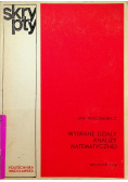 Wybrane działy analizy matematycznej