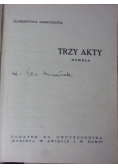 Trzy akty nowela