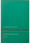 Fruhneuhochdeutsche Texte