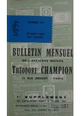 Bulletin mensuel de L'ancienne maison