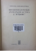 Mickiewiczowskie "powinowactwa z wyboru"