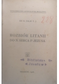 Rozbiór litanii do N. Serca P. Jezusa, 1908 r.
