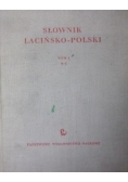 Słownik łacińsko-polski, tom I