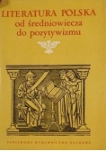 Literatura Polska od średniowiecza do pozytywizmu