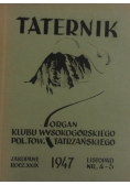 Taternik rocznik XXIX, 1947 r.