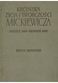 Kronika życia i twórczości Mickiewicza Styczeń 1850  -  26 Listopada 1855
